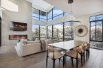 Floor to sealing windows in this stunning ski home 